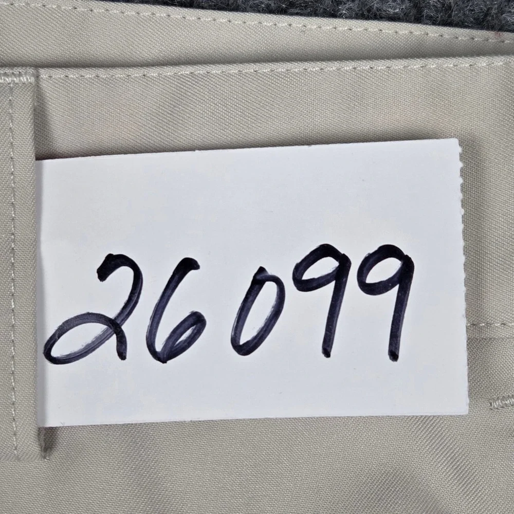 Adidas ClimaLite Mens Beige‎ Golf Pants Size 34x32 Athletic Fit Flat Front